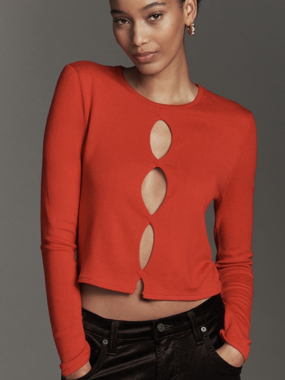 Nwt twisted cut out sweater